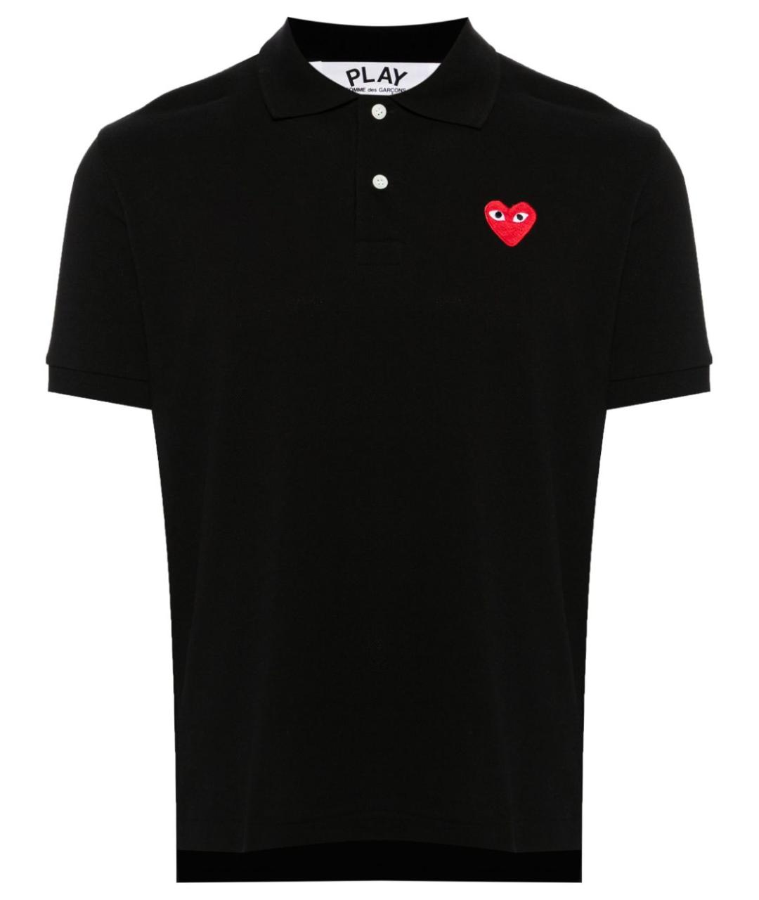 COMME DES GARÇONS Черная хлопковая футболка, фото 1