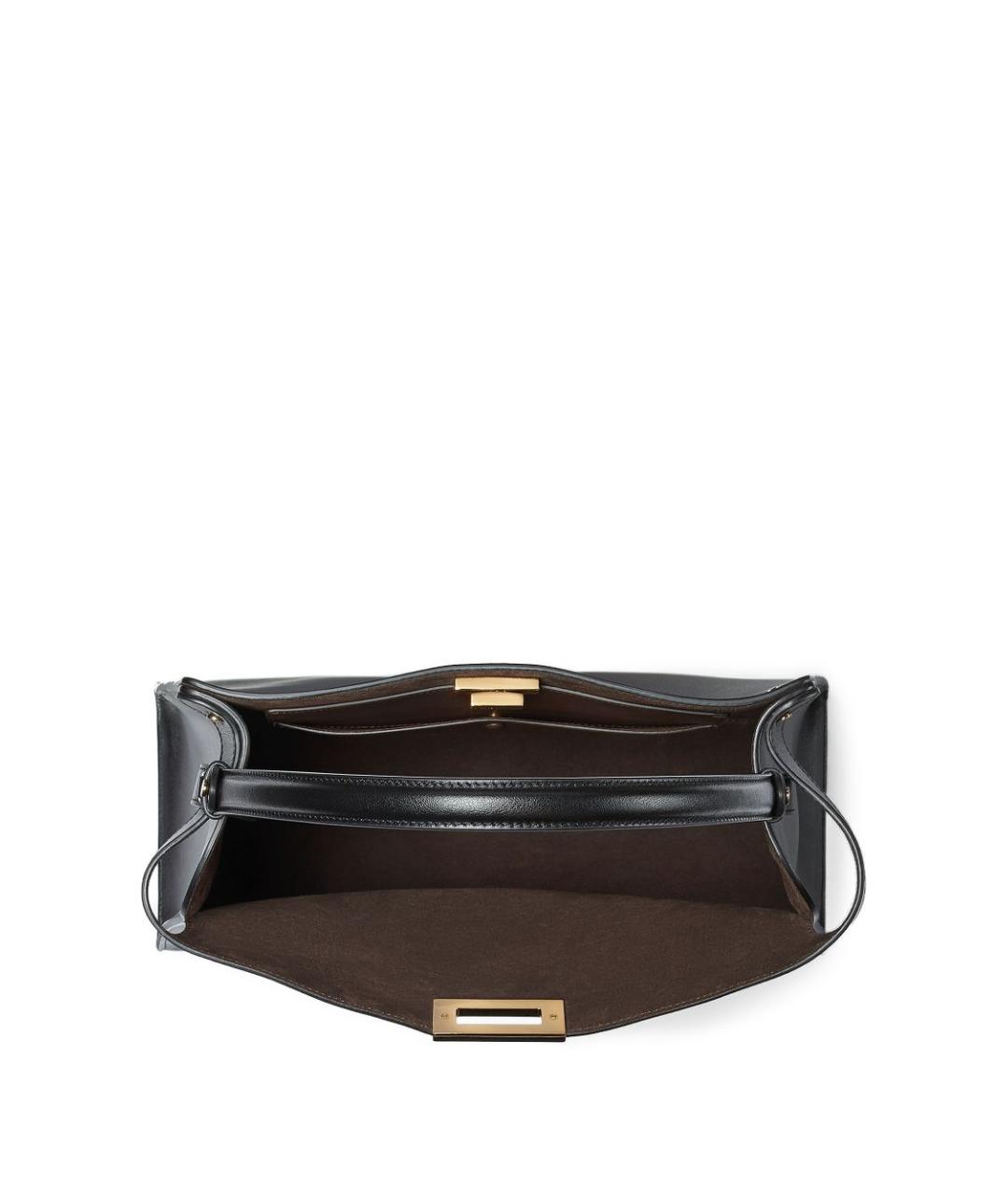 FENDI Черная кожаная сумка тоут, фото 2