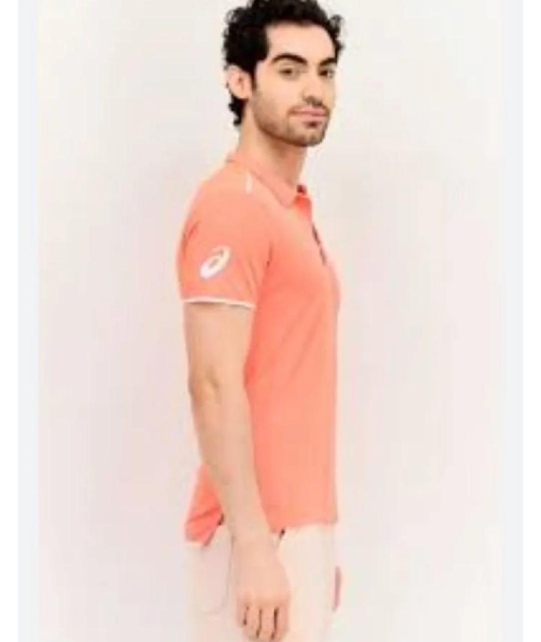 ASICS Оранжевое поло с коротким рукавом, фото 6