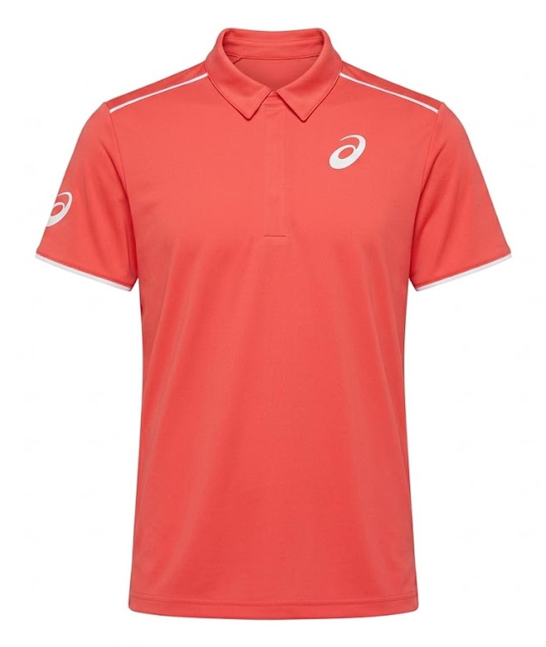 ASICS Оранжевое поло с коротким рукавом, фото 1