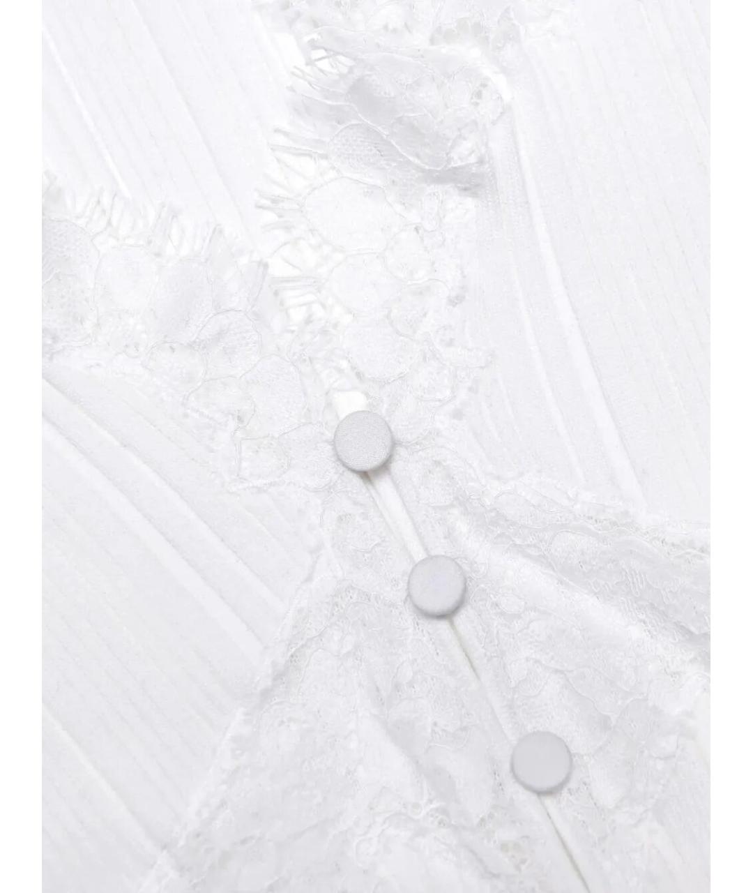 SELF-PORTRAIT Белая вискозная футболка, фото 6