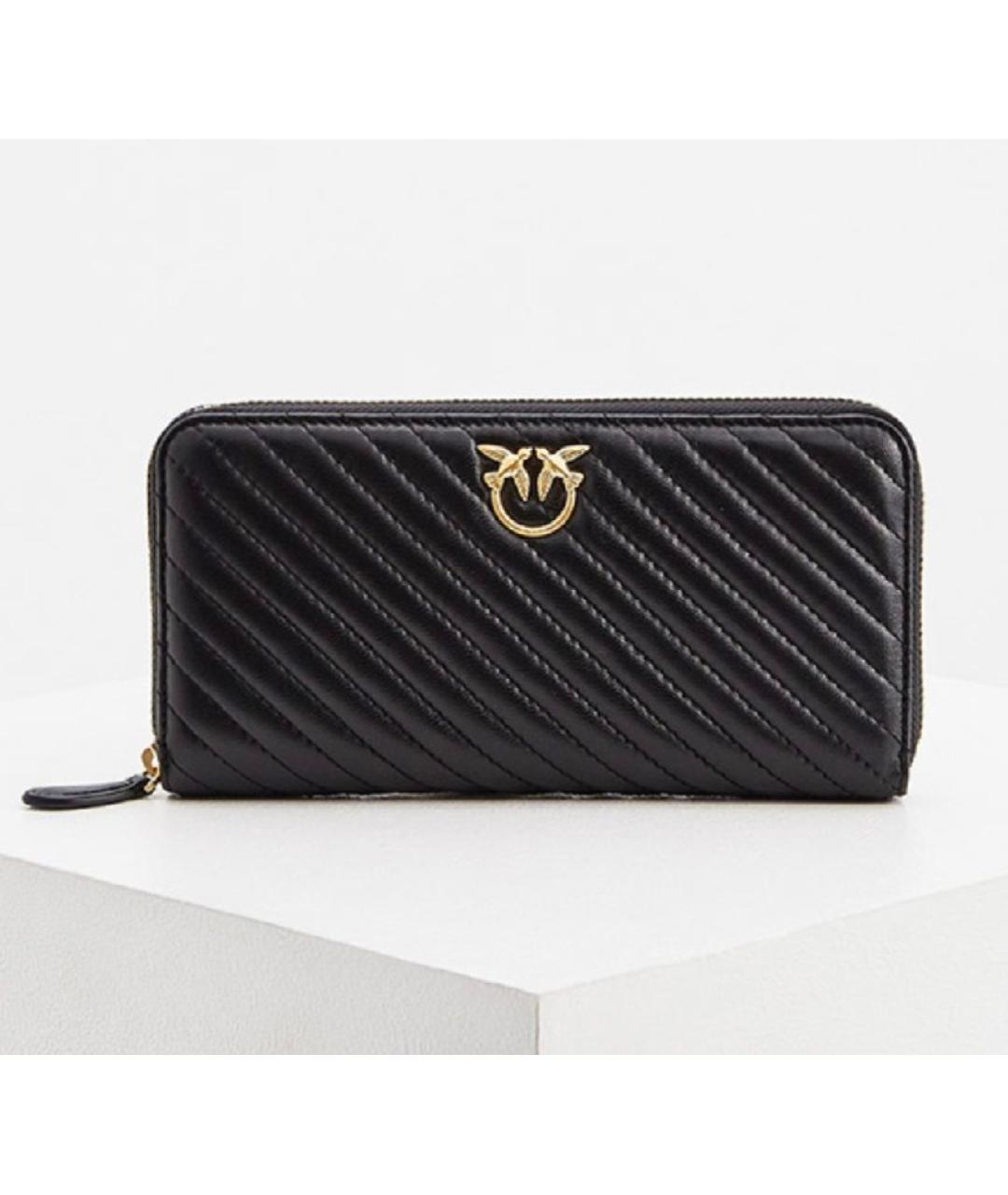 PINKO Черный кожаный кошелек, фото 7
