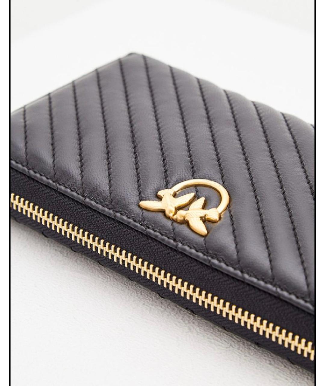 PINKO Черный кожаный кошелек, фото 2