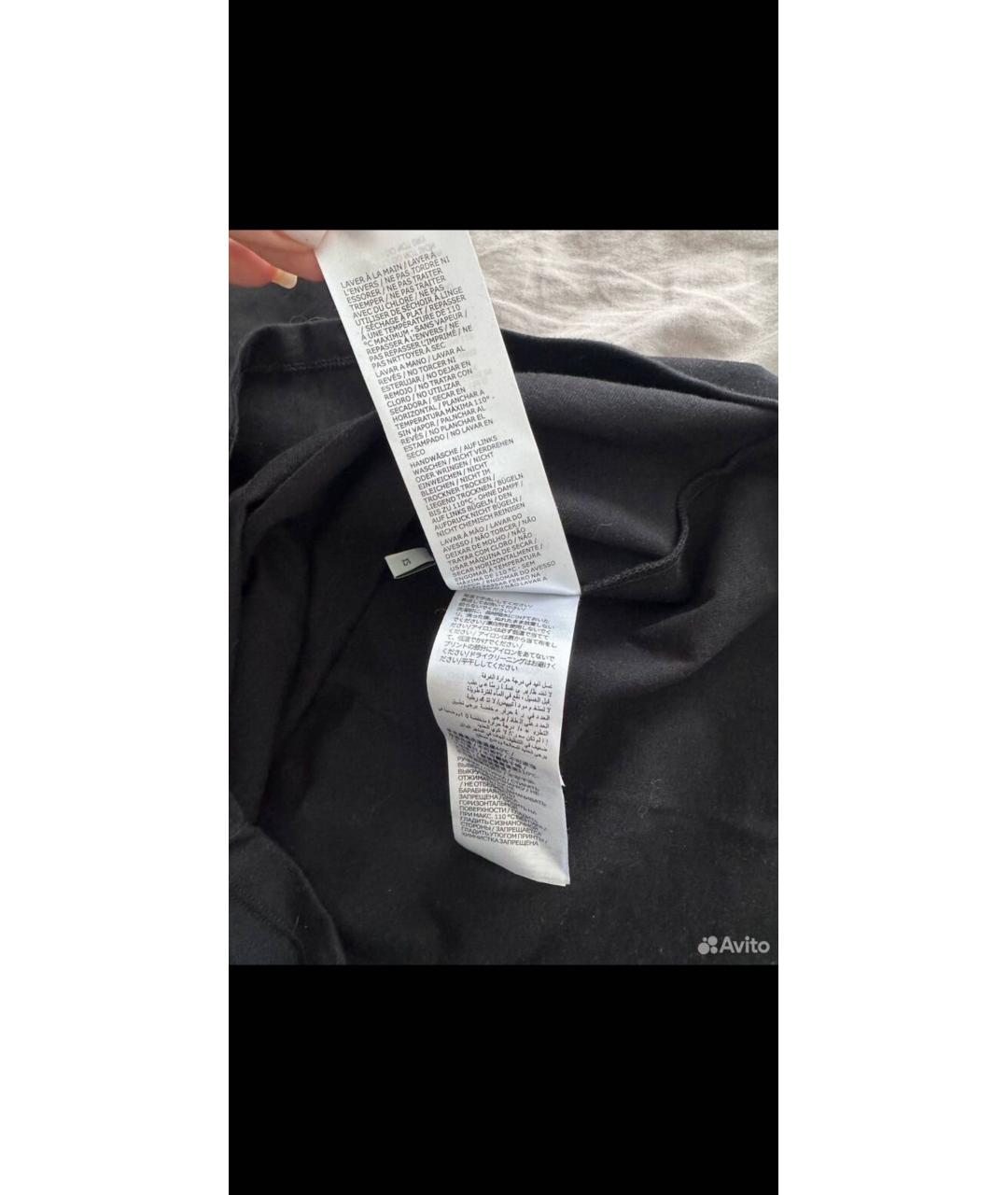 GUCCI Черная хлопковая футболка, фото 7