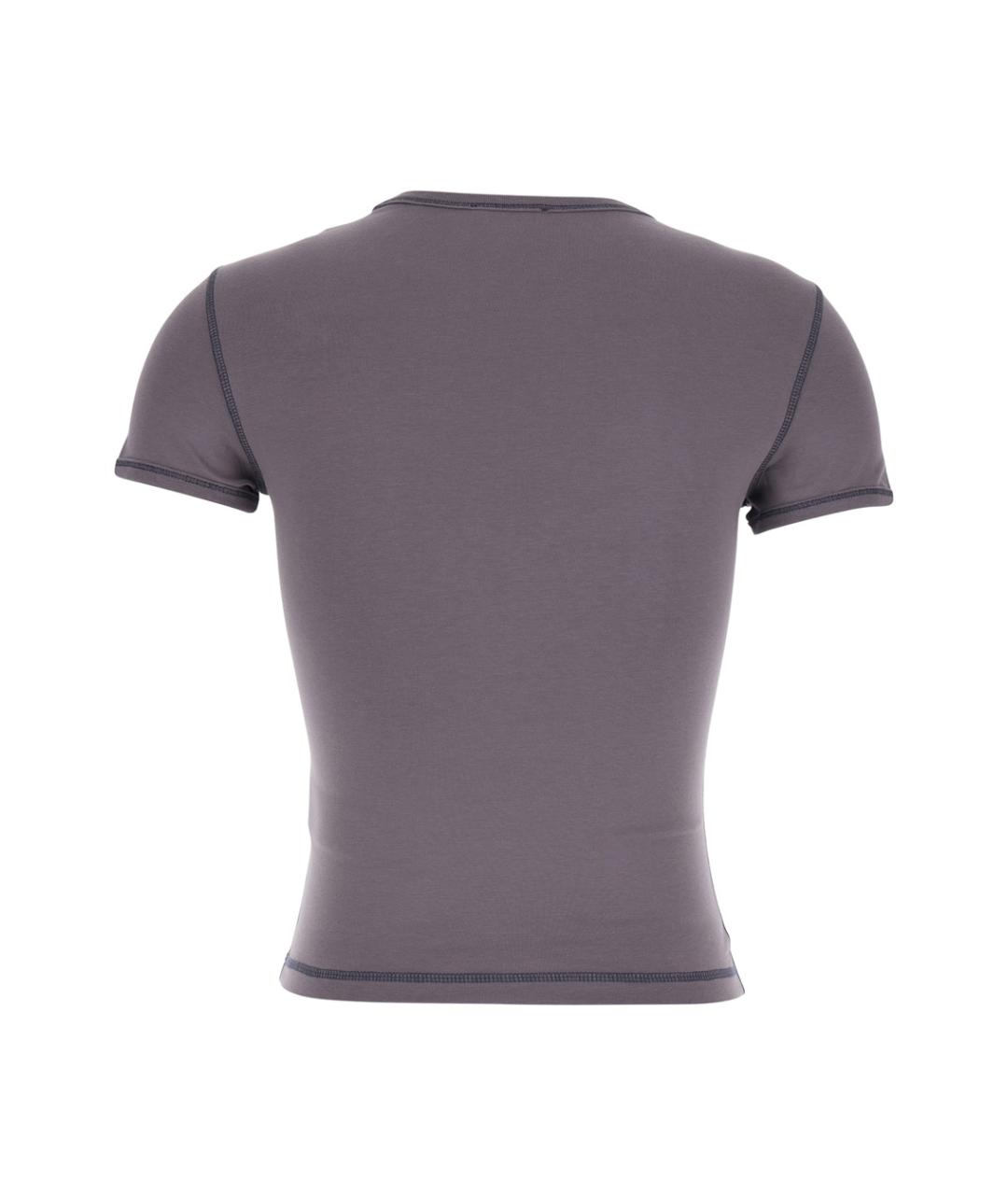 DIESEL Серая хлопковая футболка, фото 2