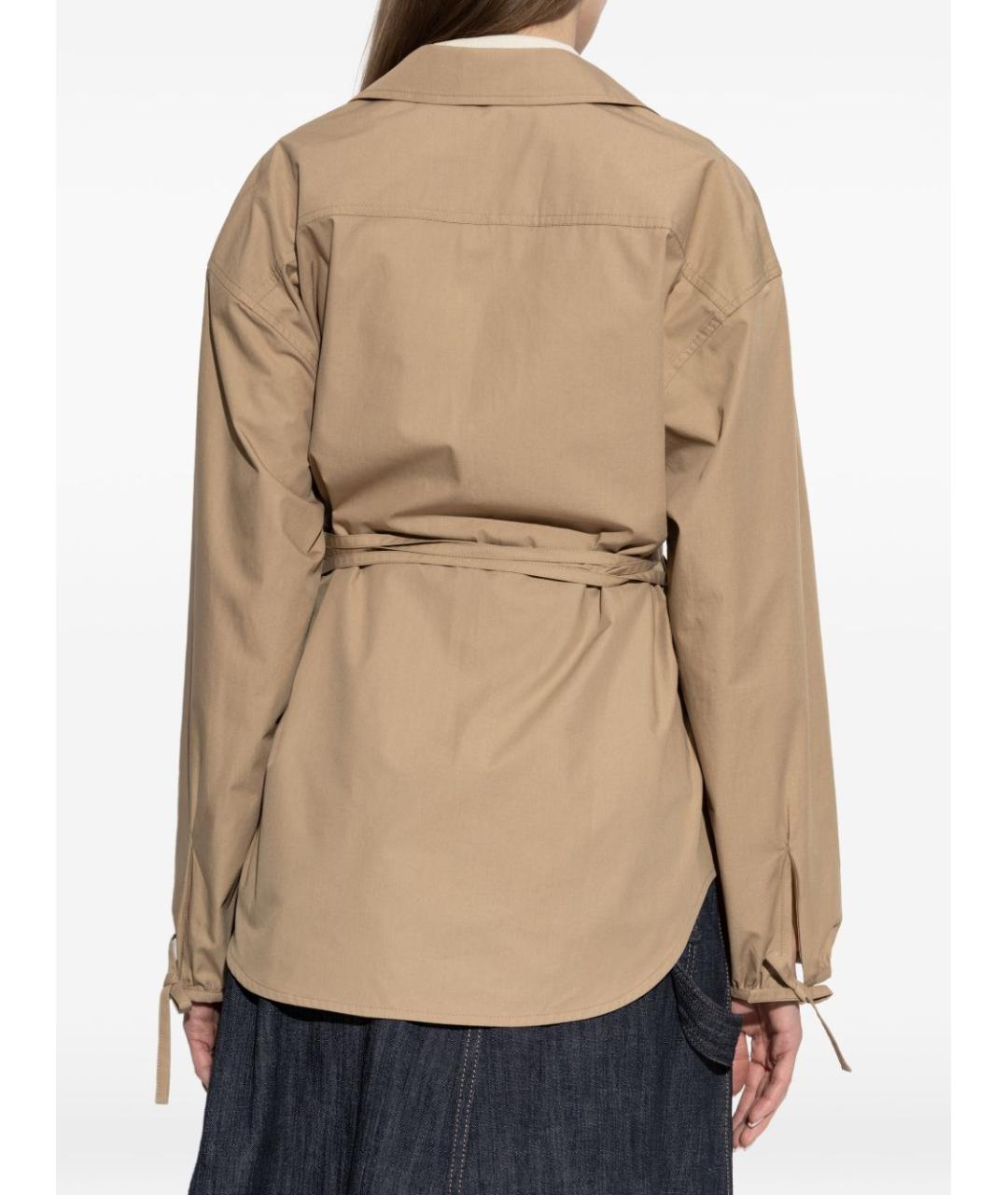 MONCLER Бежевая хлопковая рубашка, фото 3