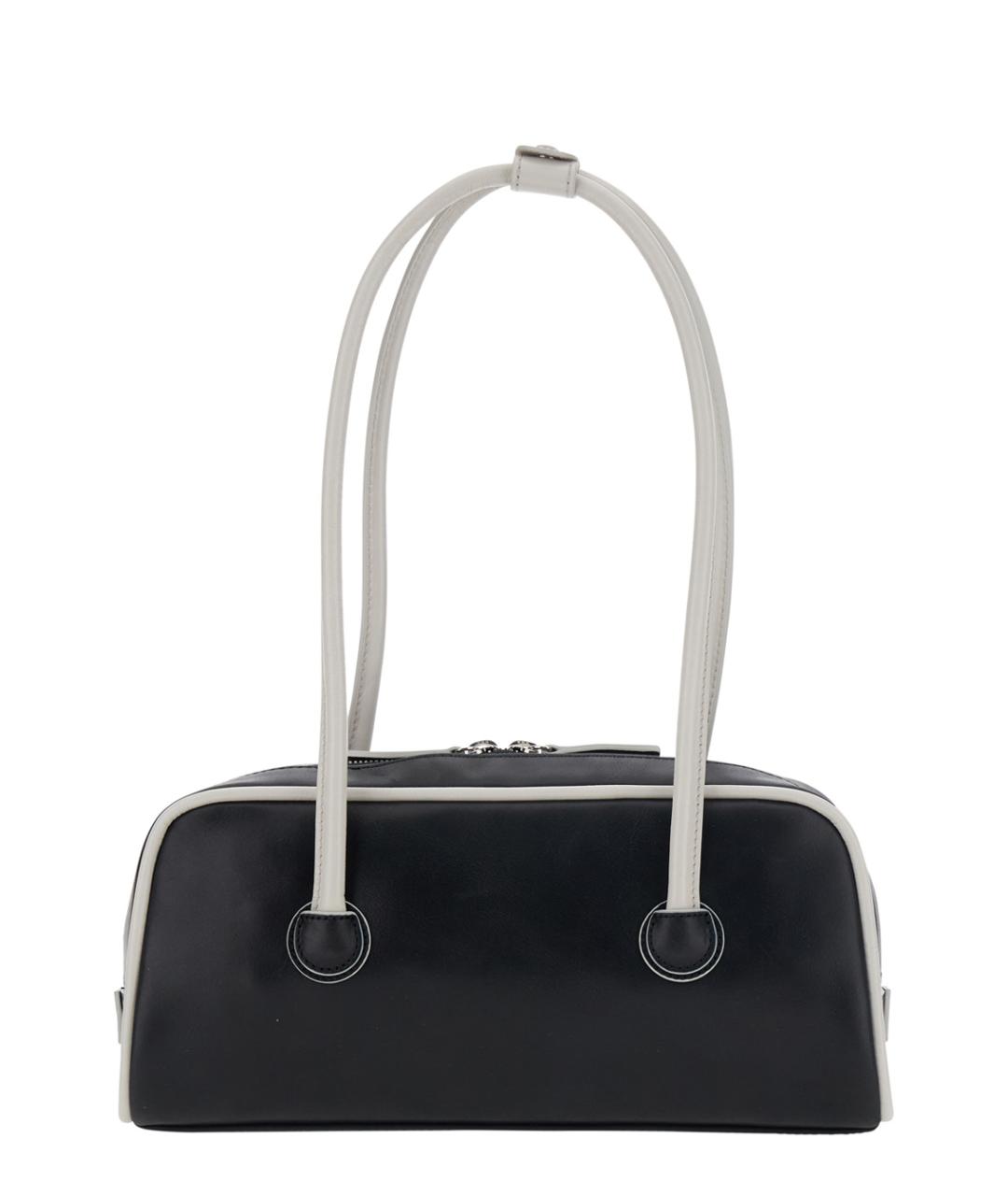 MARGESHERWOOD Черная кожаная сумка через плечо, фото 2