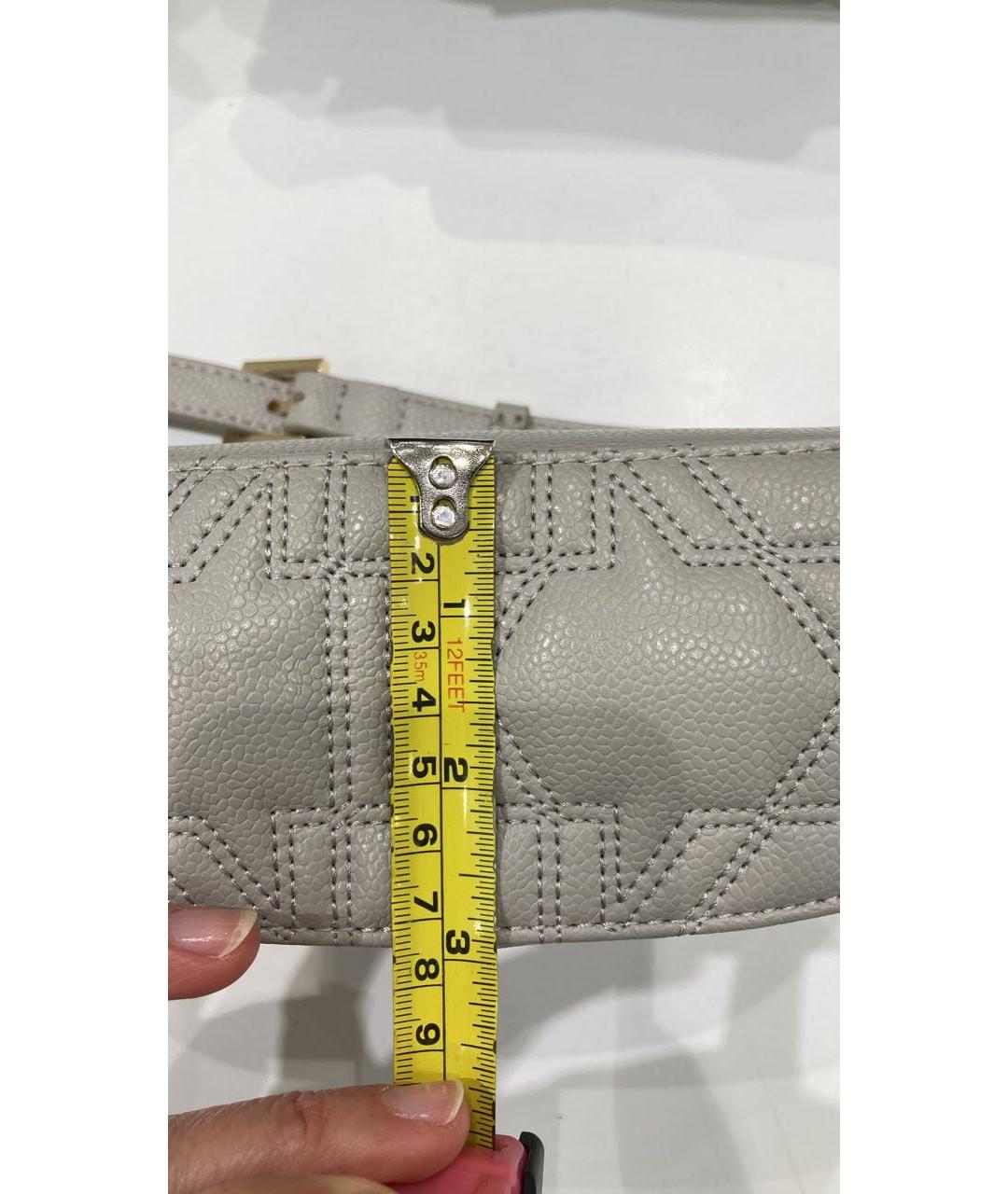 KARL LAGERFELD Бежевая кожаная поясная сумка, фото 4