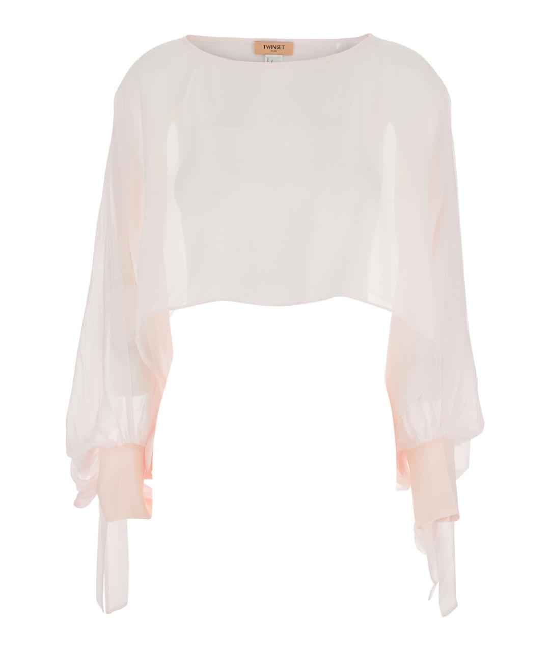 TWIN-SET Розовая вискозная блузы, фото 1