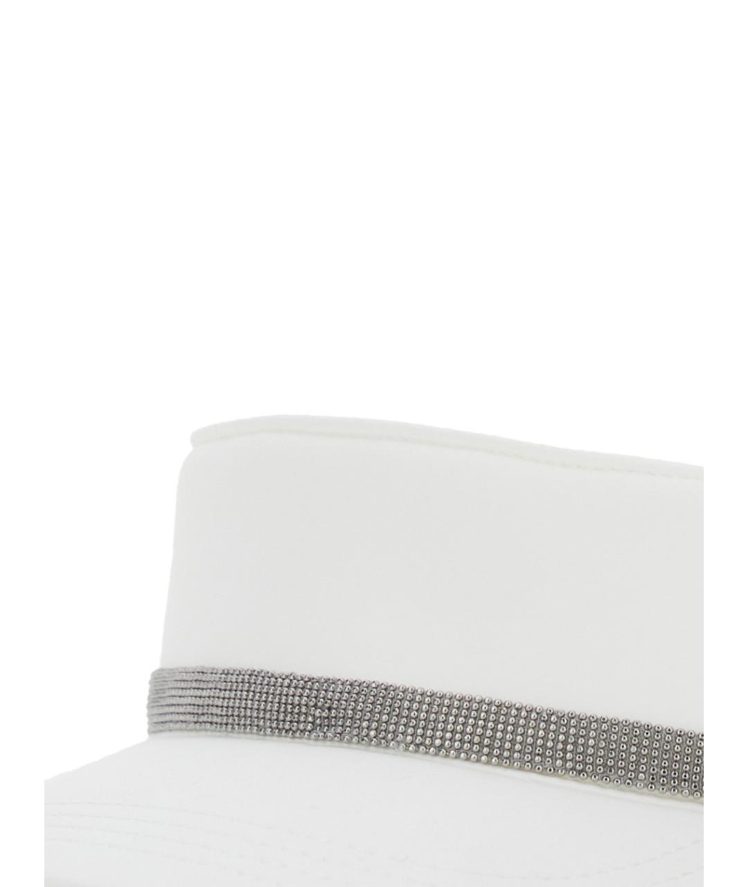 BRUNELLO CUCINELLI Белая синтетическая кепка, фото 3