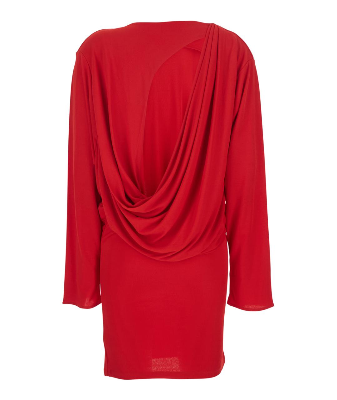 JACQUEMUS Красное вискозное повседневное платье, фото 2