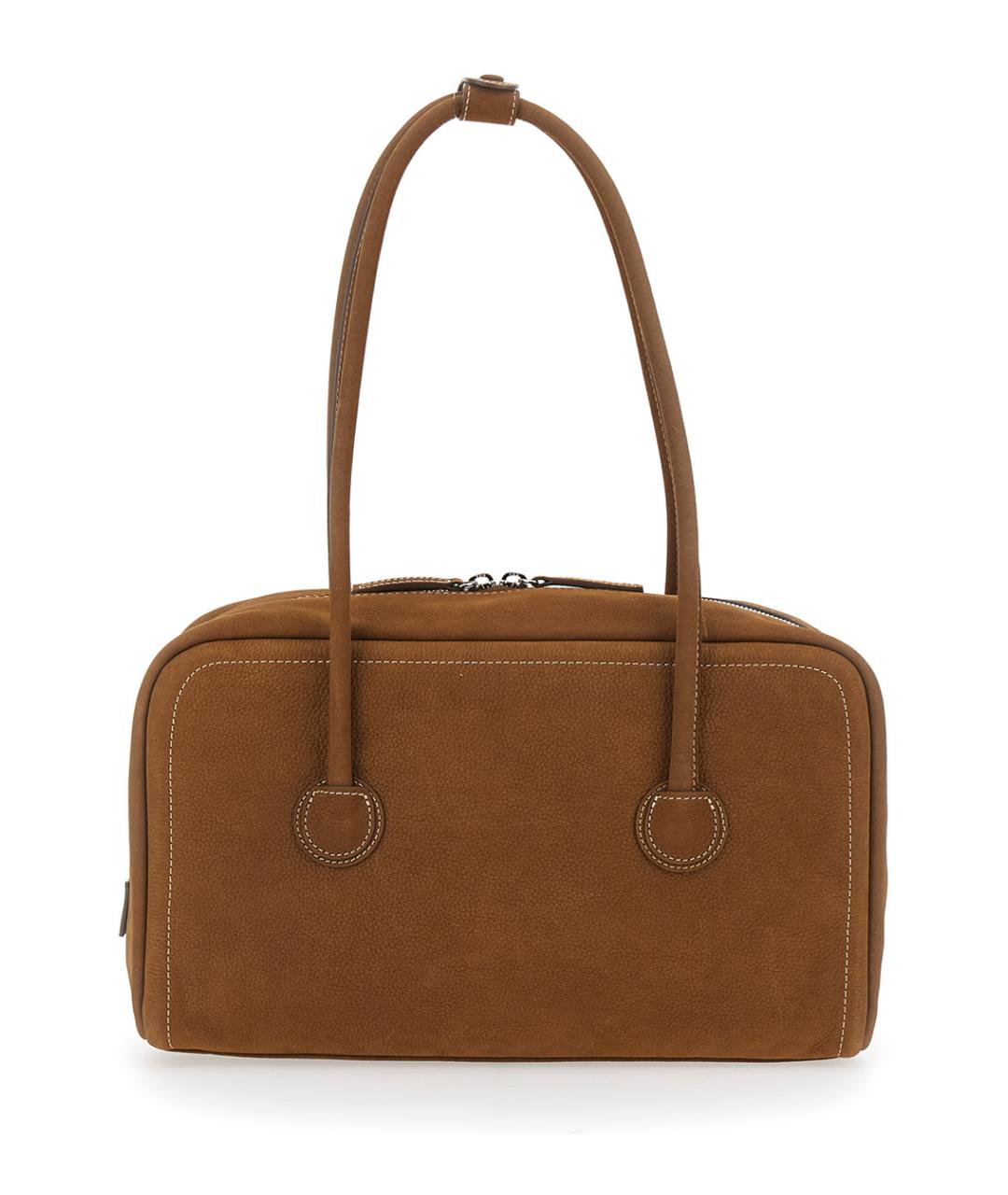 MARGESHERWOOD Коричневая кожаная сумка через плечо, фото 2