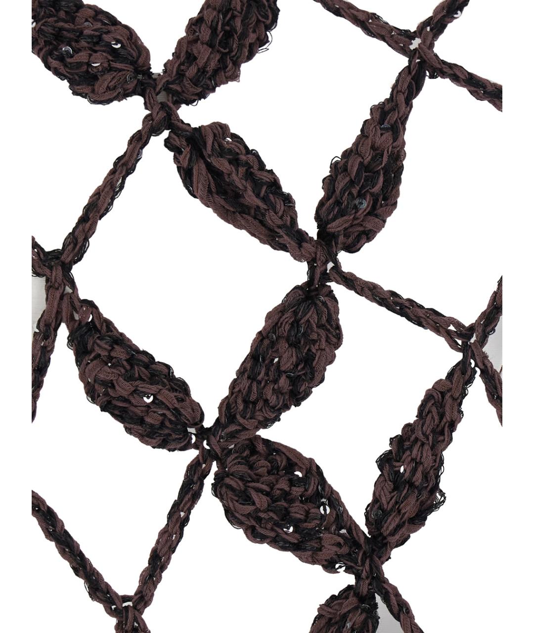 ANTONELLI Коричневая хлопковая блузы, фото 3