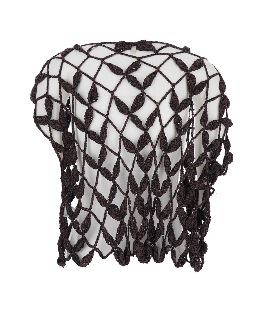 ANTONELLI Коричневая хлопковая блузы, фото 2