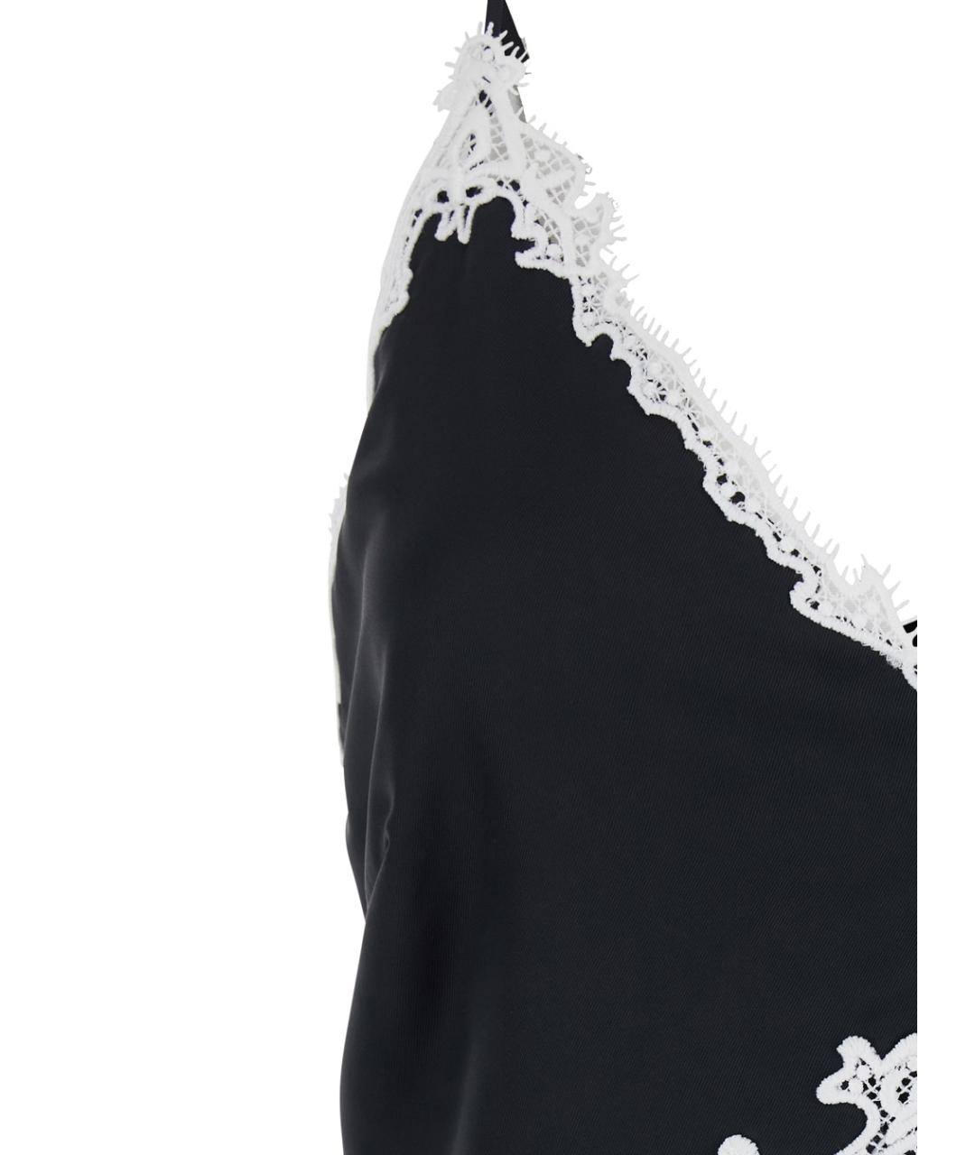 PINKO Черное ацетатное повседневное платье, фото 3