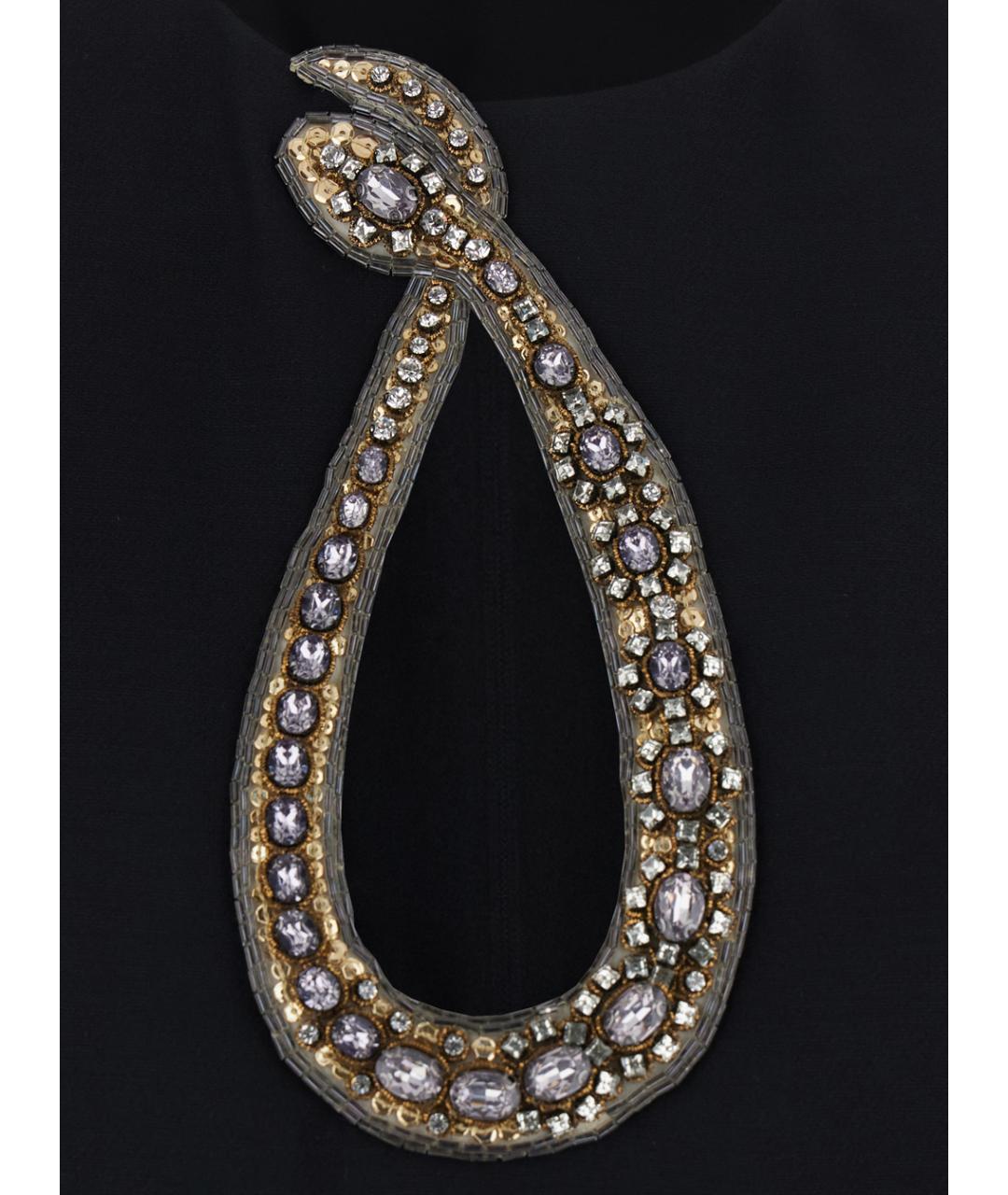 VALENTINO Черное шерстяное вечернее платье, фото 3