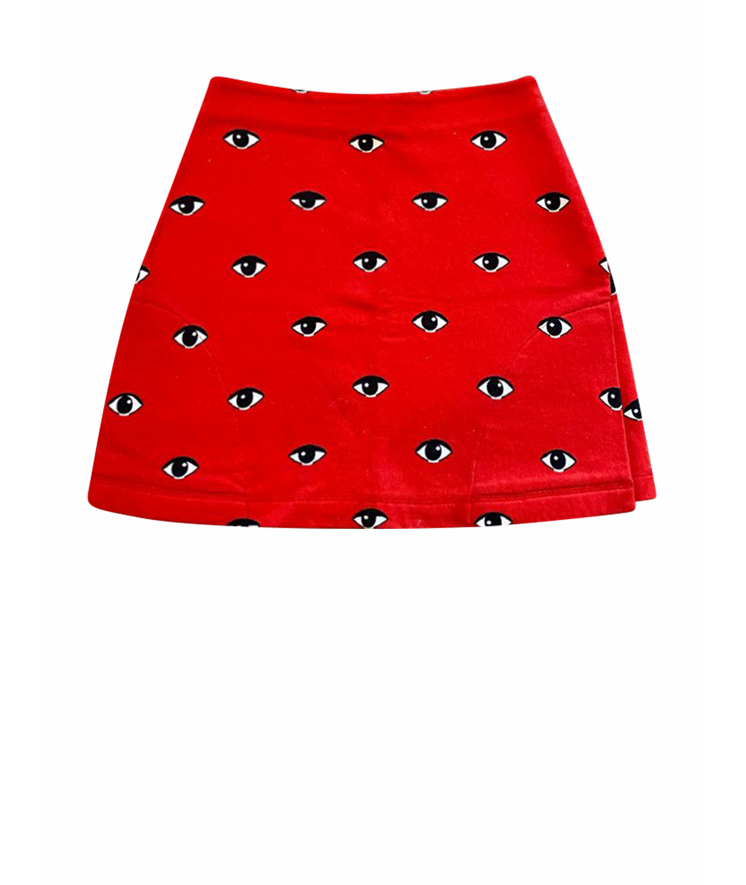 KENZO Красная хлопковая юбка мини, фото 1