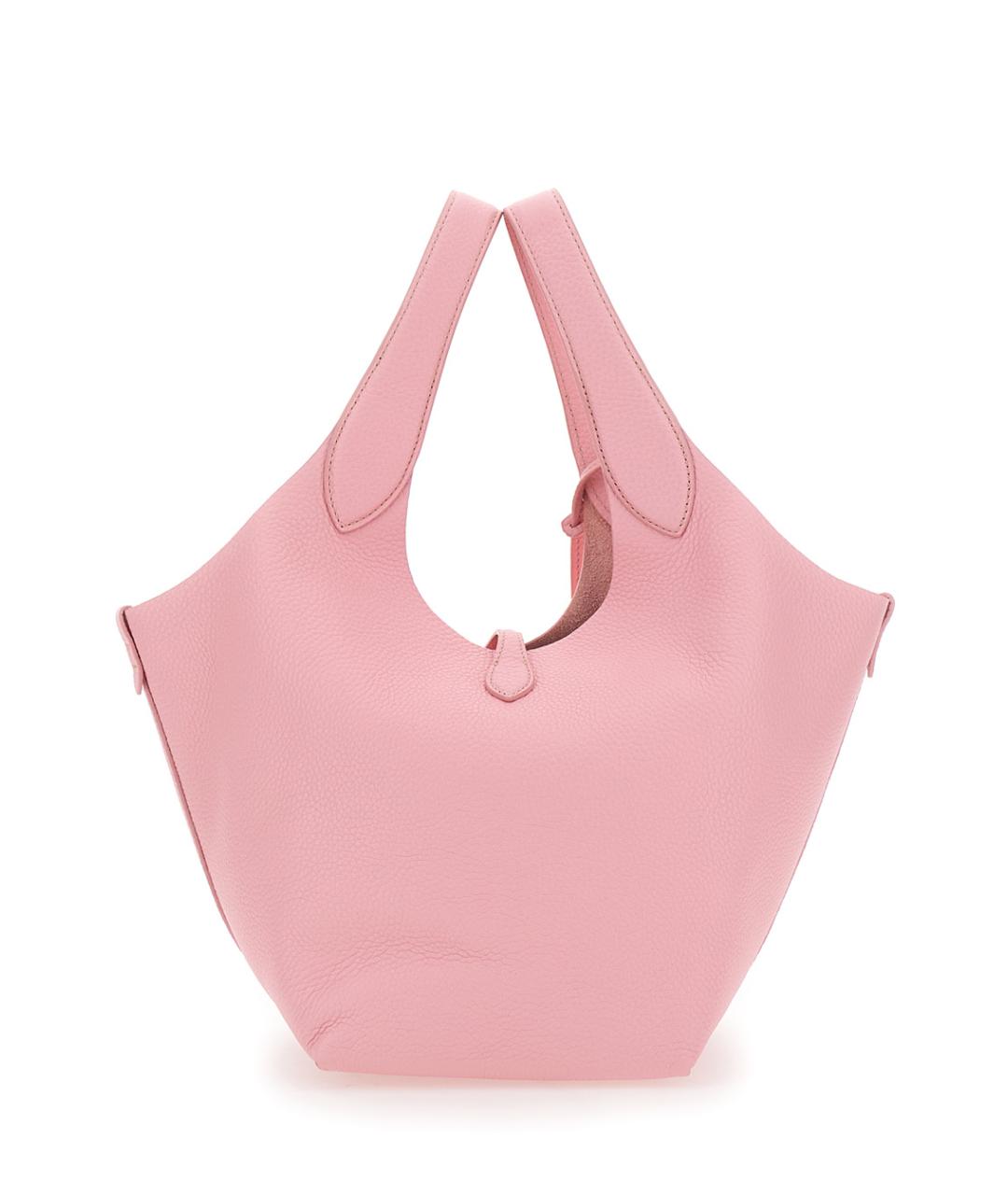 POLO RALPH LAUREN Розовая кожаная сумка тоут, фото 2