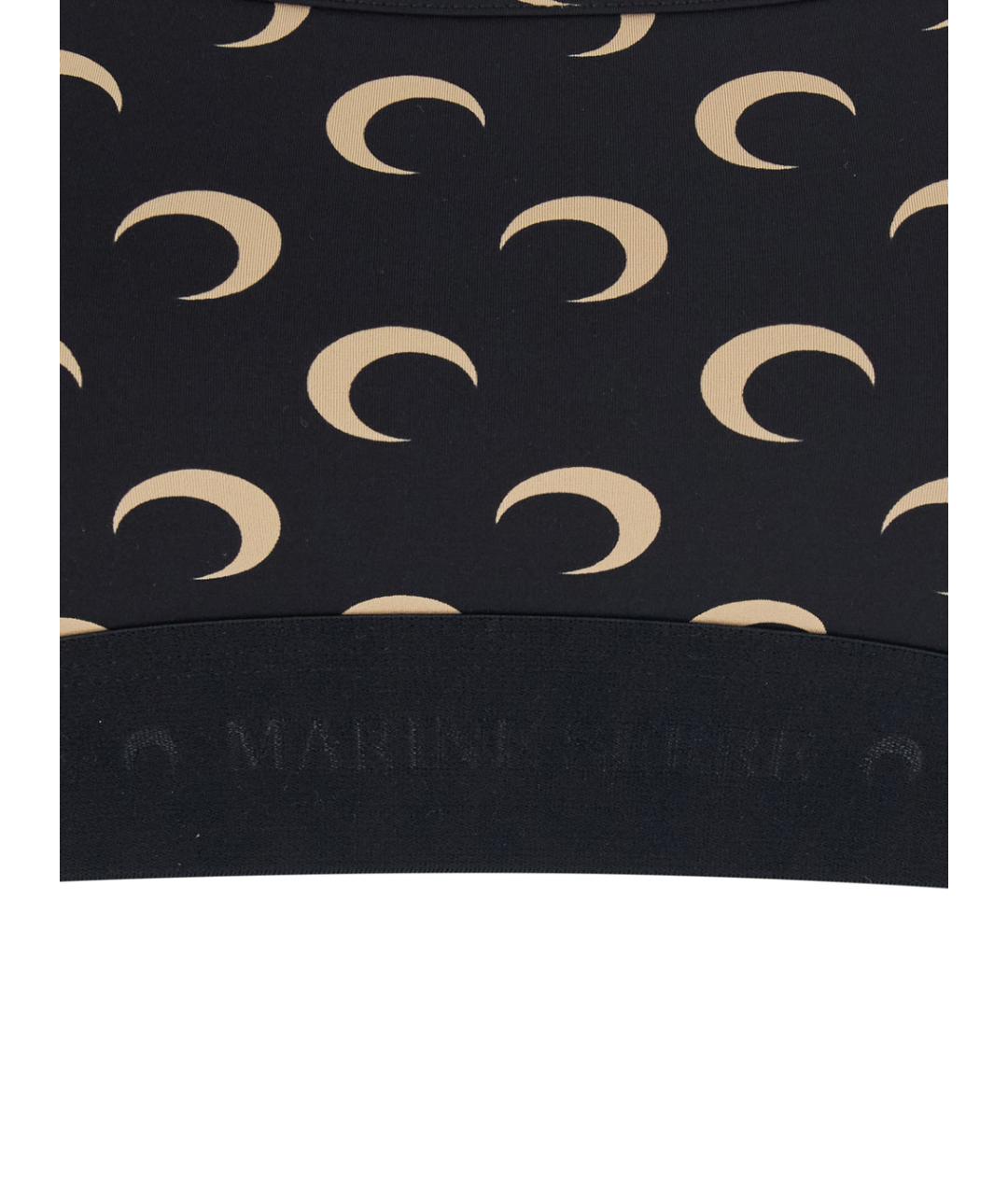 MARINE SERRE Черная полиамидовая майка, фото 3