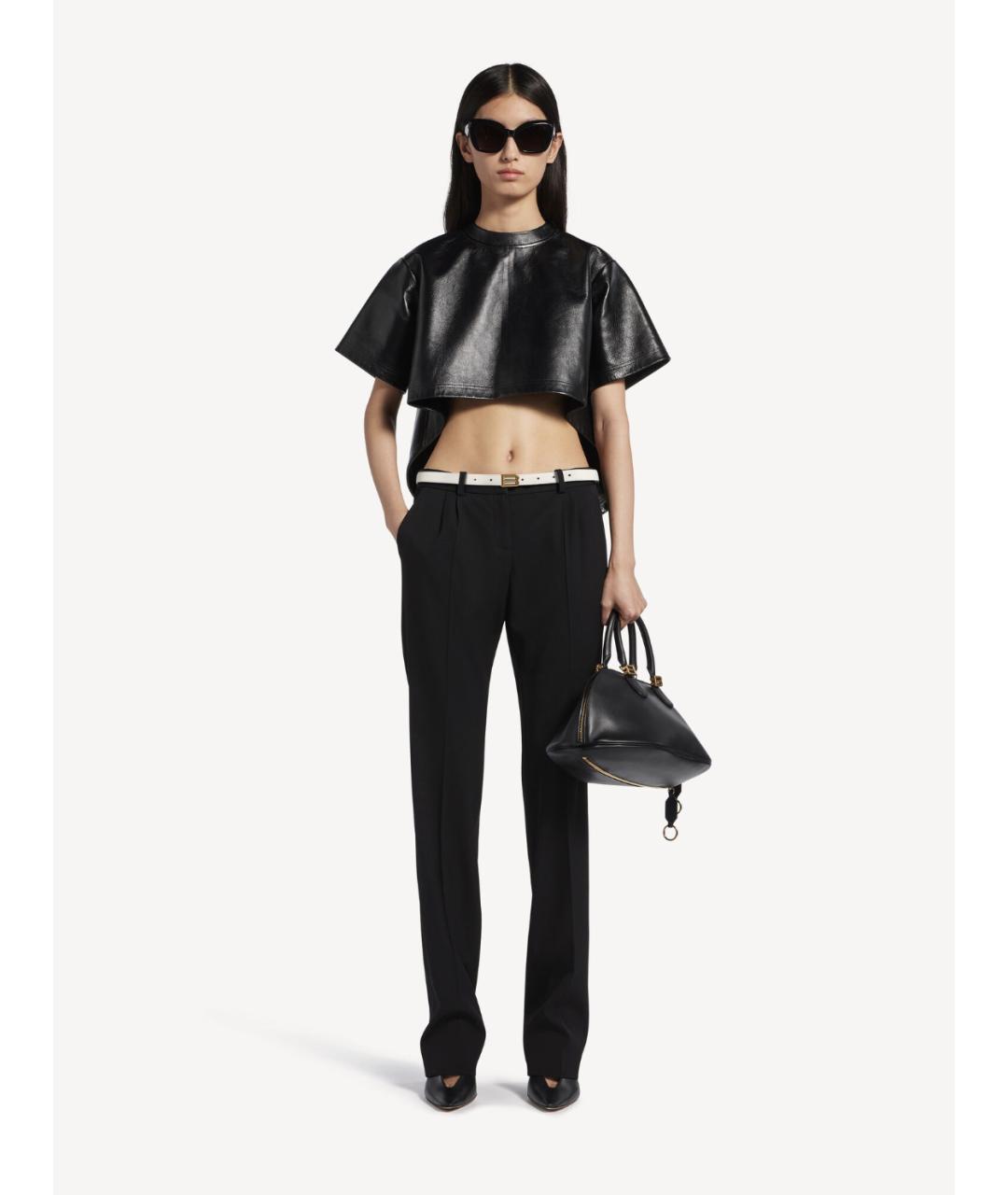 BALENCIAGA Черные шерстяные брюки узкие, фото 2