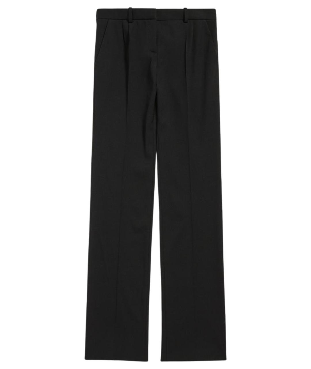 BALENCIAGA Черные шерстяные брюки узкие, фото 1