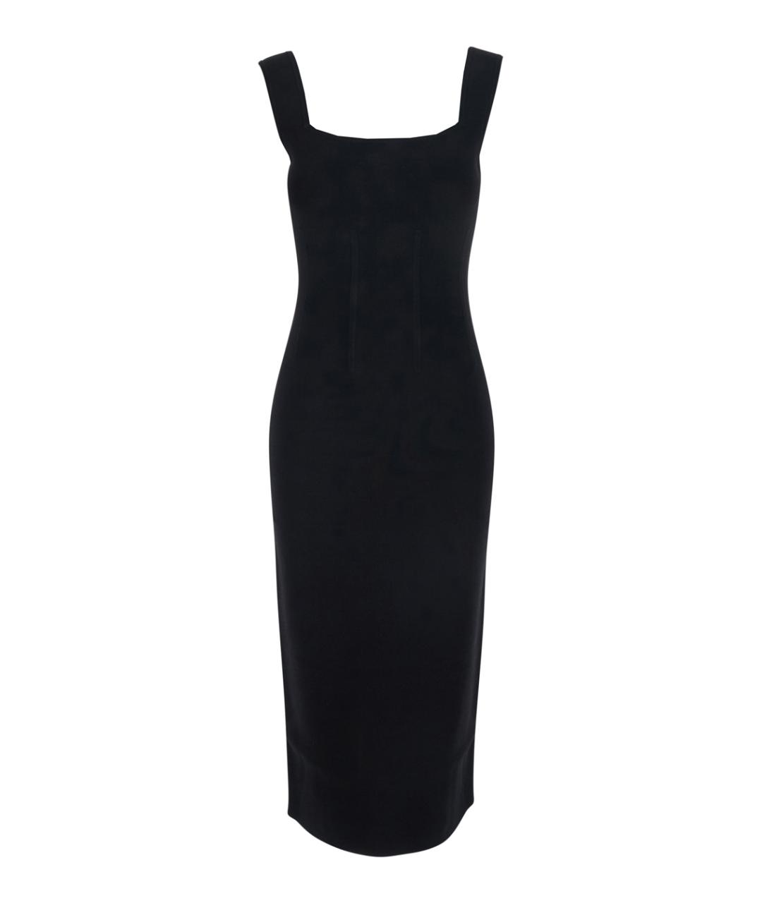 MAX MARA STUDIO Черное вискозное повседневное платье, фото 1