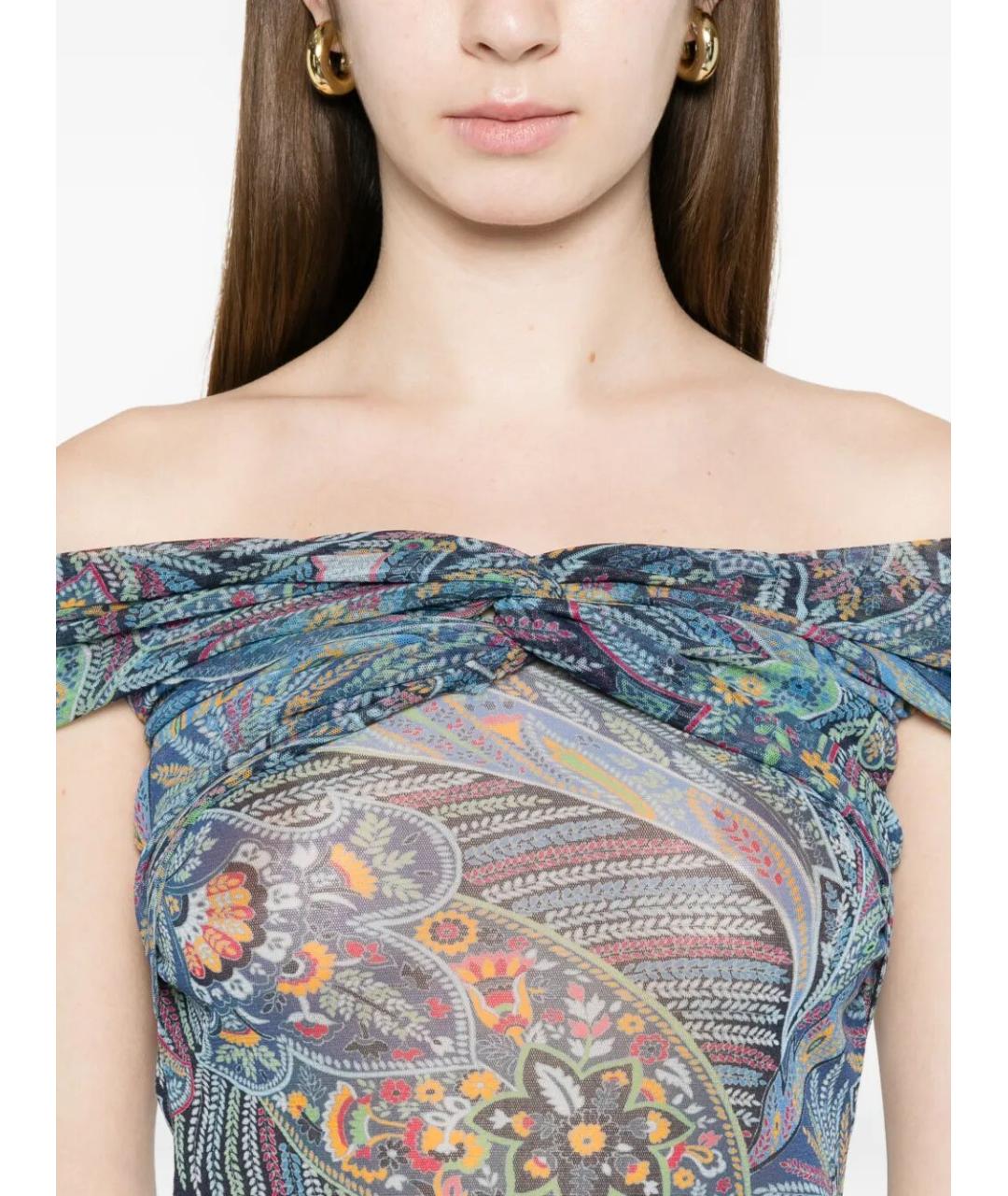 ETRO Мульти полиамидовая майка, фото 3