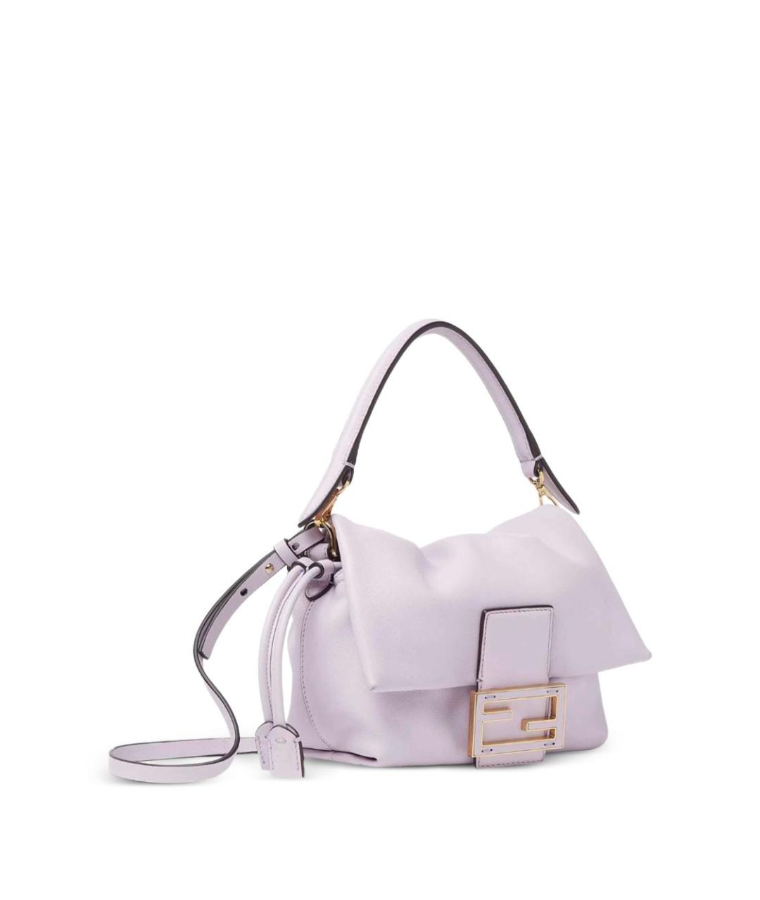 FENDI Розовая кожаная сумка через плечо, фото 3