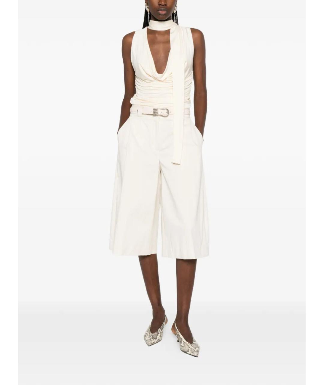 THELATEST Бежевые хлопковые шорты, фото 2