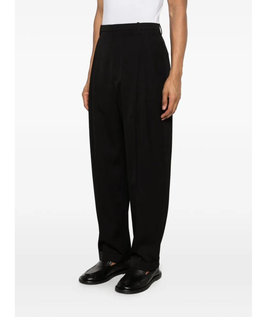 BOTTEGA VENETA Черные шерстяные классические брюки, фото 4