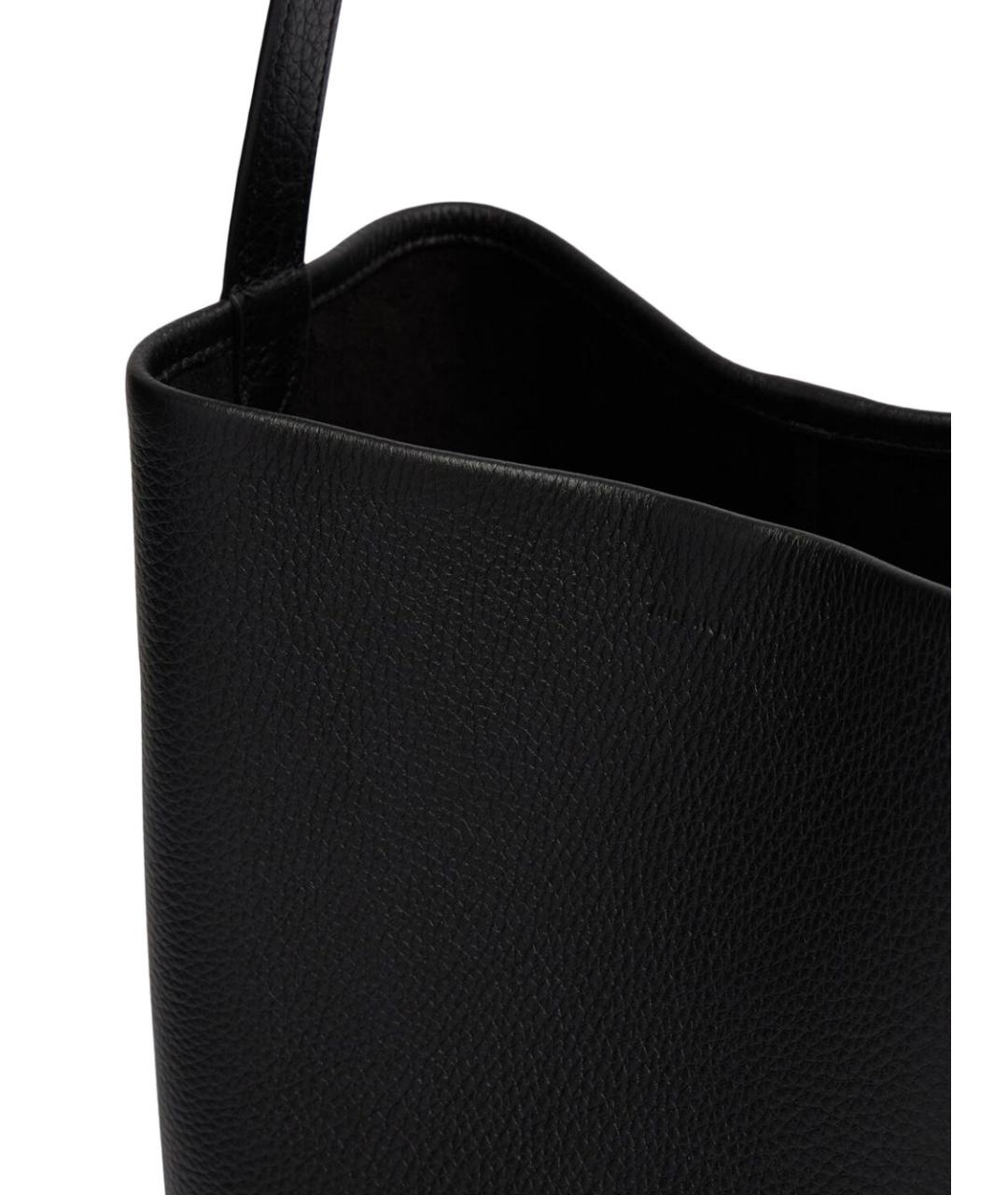 THE ROW Черная кожаная сумка тоут, фото 3