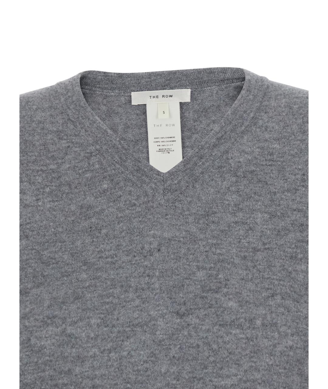 THE ROW Серый кашемировый джемпер / свитер, фото 3