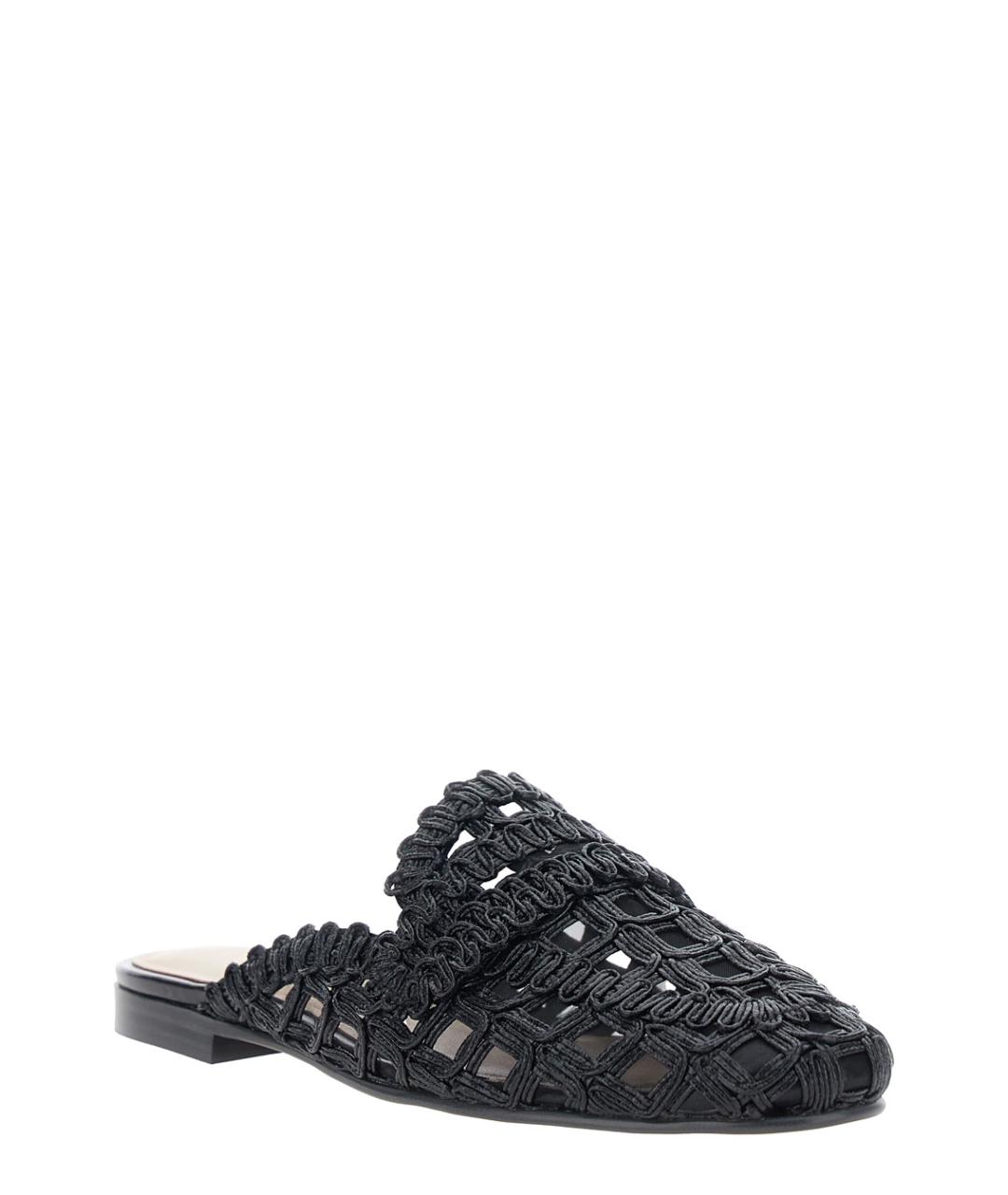 TWIN-SET Черные синтетические мюли, фото 2