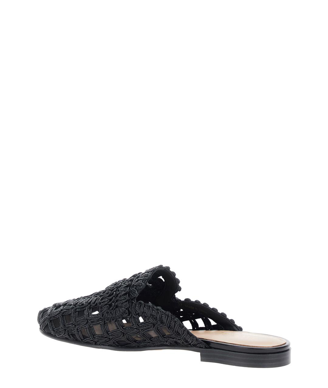 TWIN-SET Черные синтетические мюли, фото 3