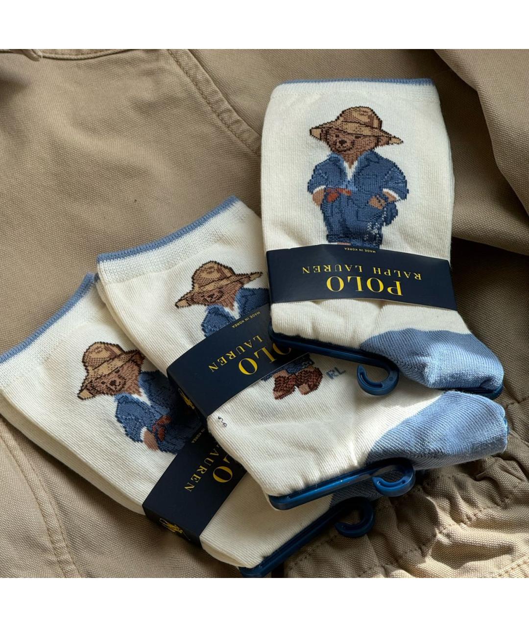 POLO RALPH LAUREN Белые носки, чулки и колготы, фото 5