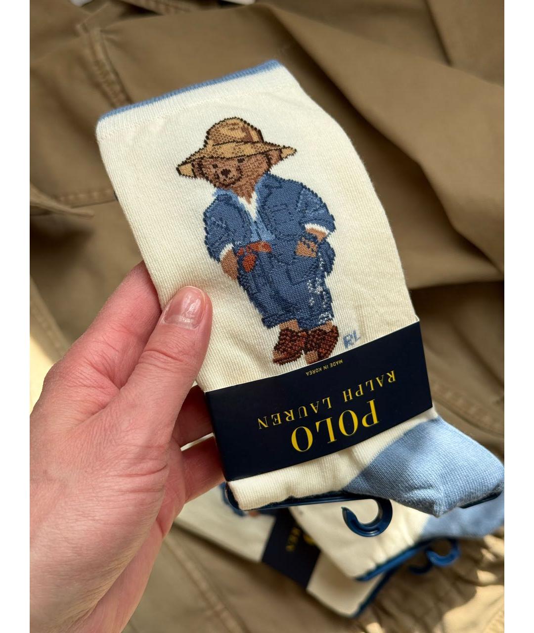 POLO RALPH LAUREN Белые носки, чулки и колготы, фото 4