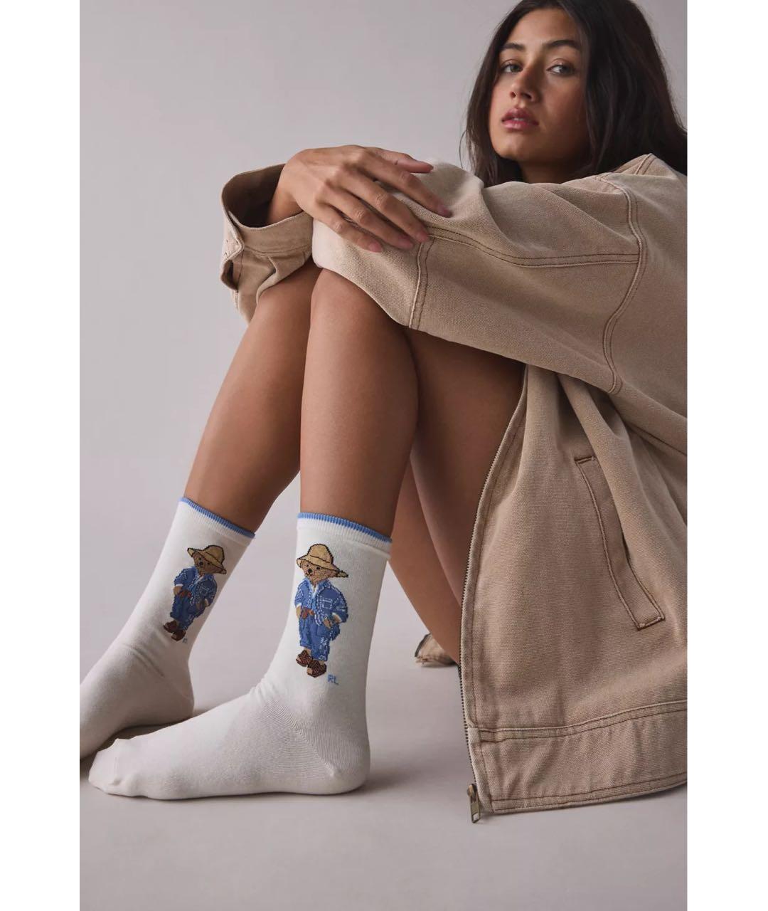 POLO RALPH LAUREN Белые носки, чулки и колготы, фото 7