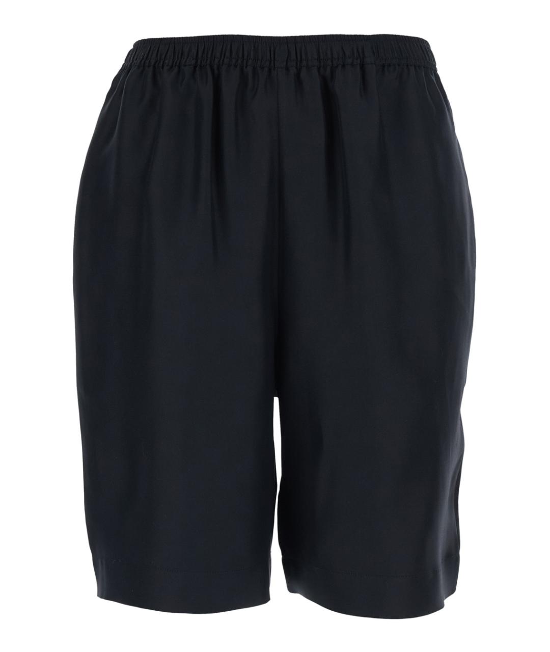 LOULOU STUDIO Черные шелковые шорты, фото 1