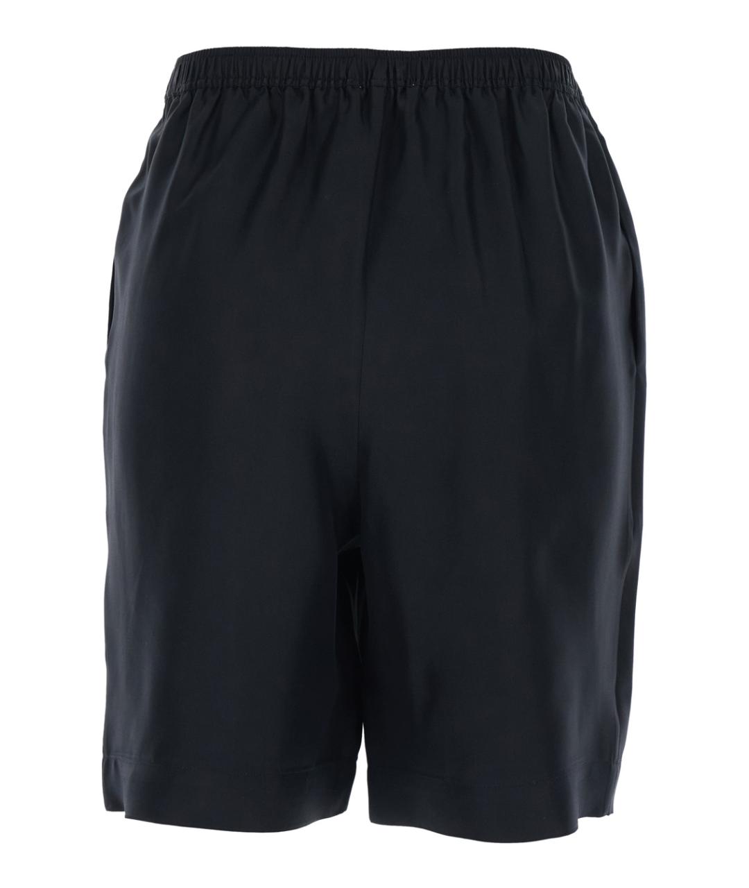 LOULOU STUDIO Черные шелковые шорты, фото 2