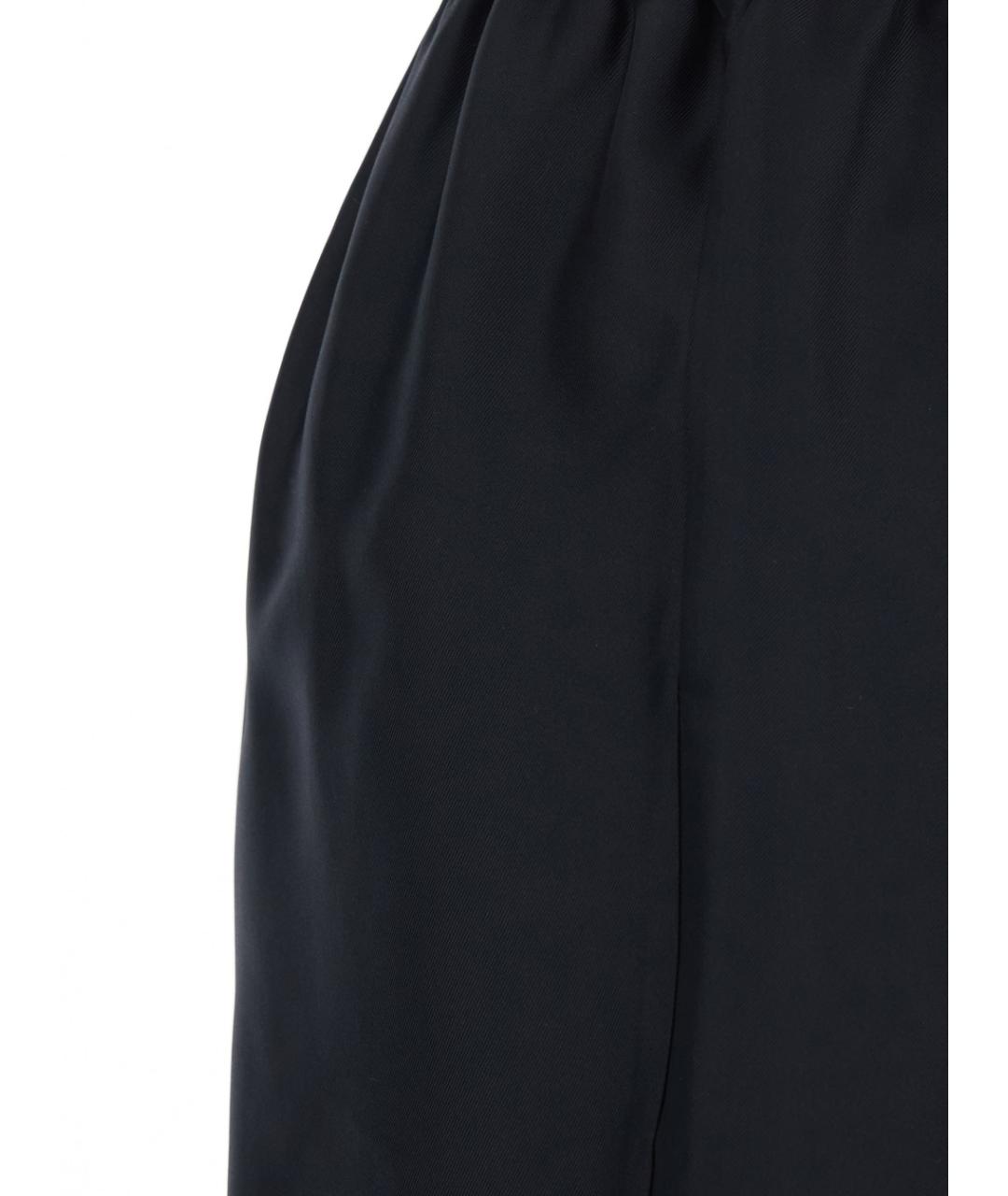 LOULOU STUDIO Черные шелковые шорты, фото 3