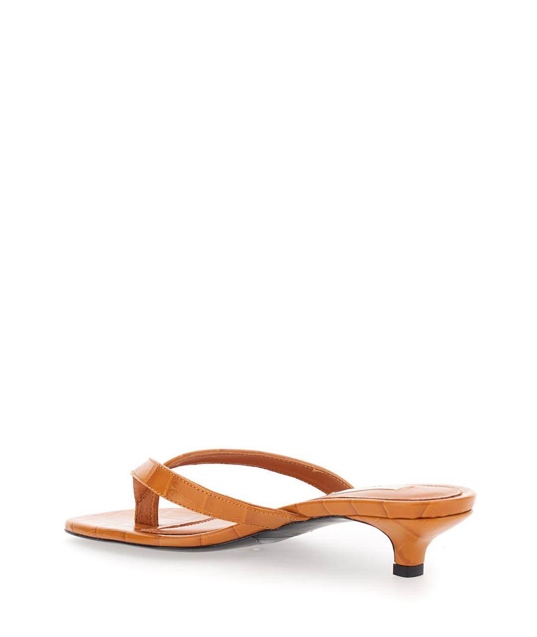 TOTEME Коричневые кожаные мюли, фото 3