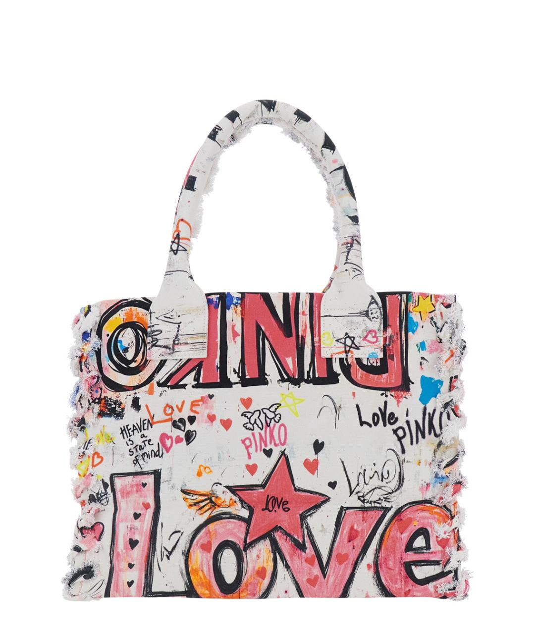 PINKO Мульти хлопковая сумка тоут, фото 2