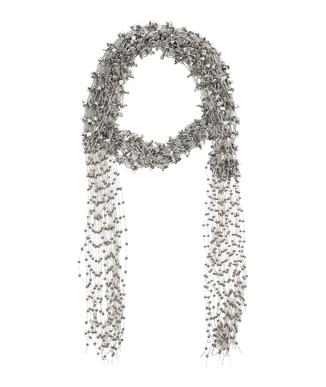 DRIES VAN NOTEN Серебряное колье из бисера, фото 1