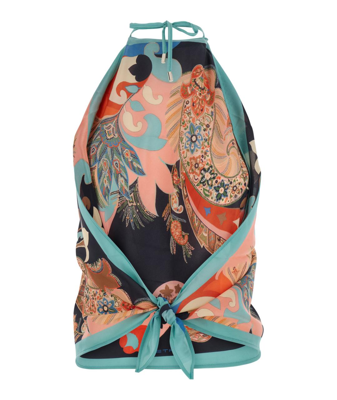 ETRO Мульти шелковая майка, фото 2