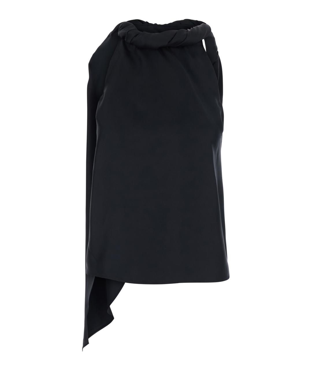 LOULOU STUDIO Черная шелковая блузы, фото 1