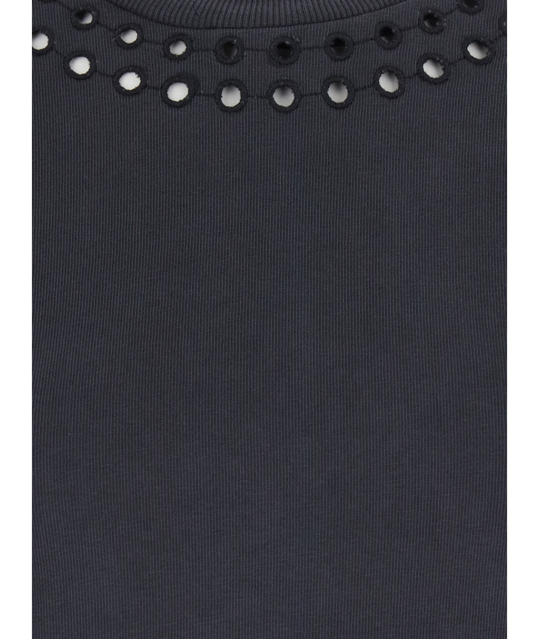 ISABEL MARANT Черное хлопковое повседневное платье, фото 3