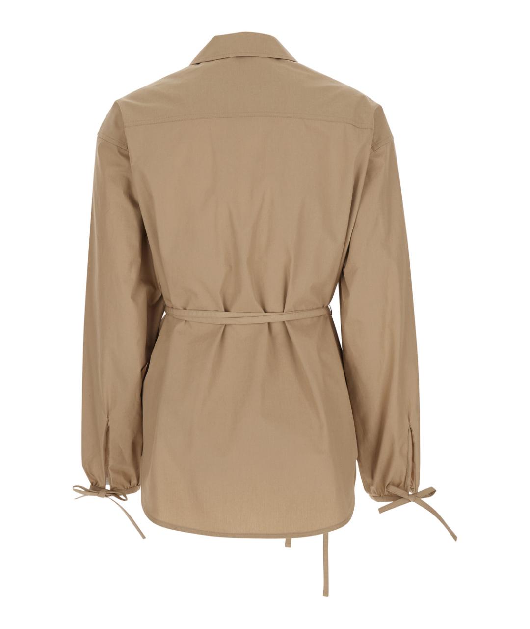 MONCLER Бежевая хлопковая рубашка, фото 2