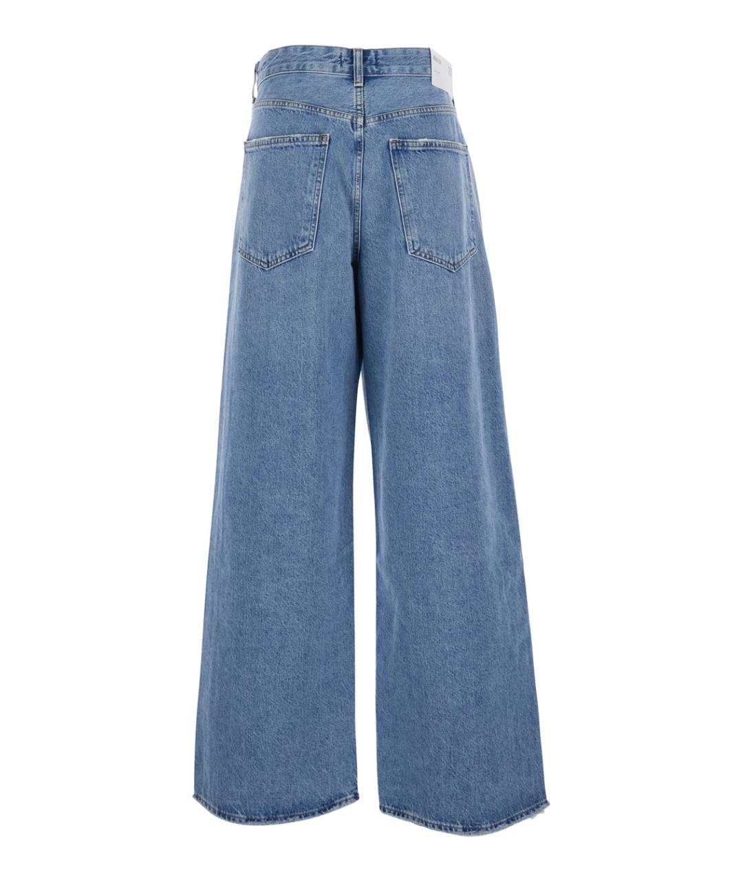 AGOLDE Синие хлопковые прямые джинсы, фото 2