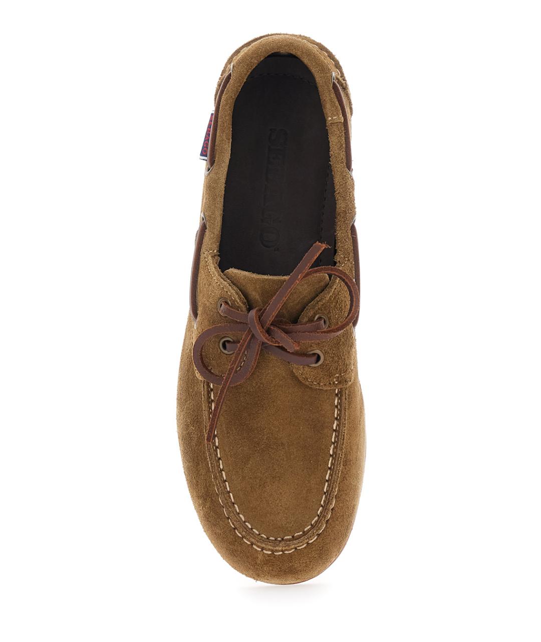 SEBAGO Коричневые замшевые лоферы, фото 3