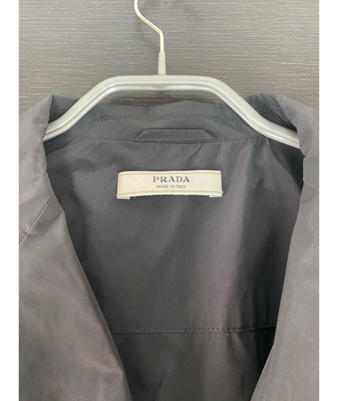 PRADA Черный тренч/плащ, фото 3
